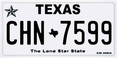 TX license plate CHN7599