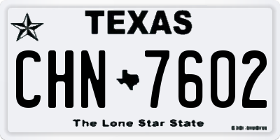 TX license plate CHN7602