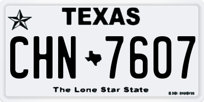 TX license plate CHN7607