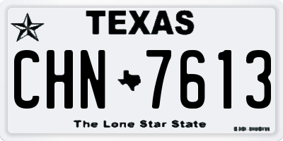TX license plate CHN7613