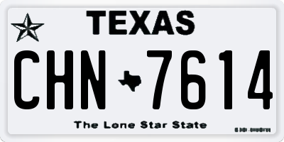 TX license plate CHN7614