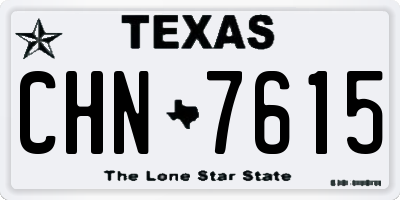 TX license plate CHN7615