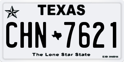 TX license plate CHN7621