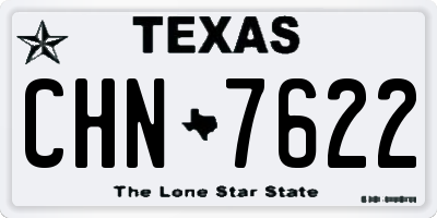 TX license plate CHN7622