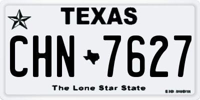 TX license plate CHN7627