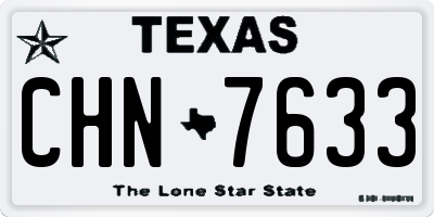 TX license plate CHN7633