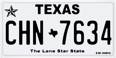 TX license plate CHN7634