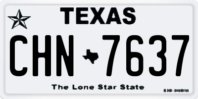 TX license plate CHN7637