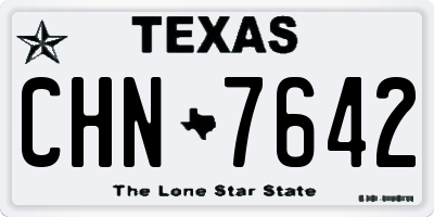 TX license plate CHN7642