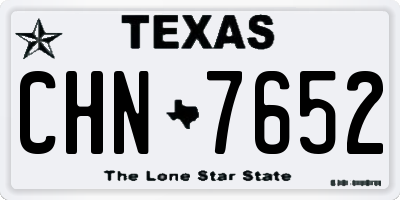 TX license plate CHN7652