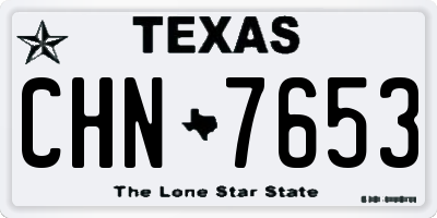 TX license plate CHN7653