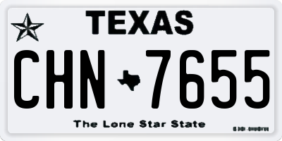 TX license plate CHN7655