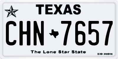 TX license plate CHN7657