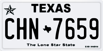 TX license plate CHN7659