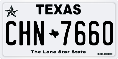 TX license plate CHN7660