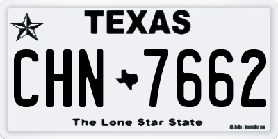 TX license plate CHN7662