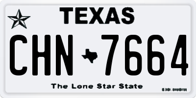 TX license plate CHN7664