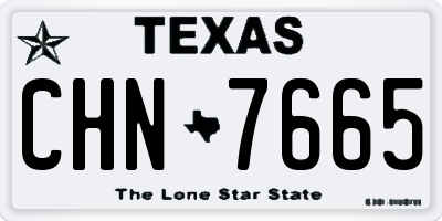 TX license plate CHN7665