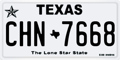TX license plate CHN7668