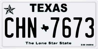 TX license plate CHN7673