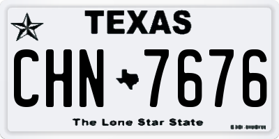 TX license plate CHN7676