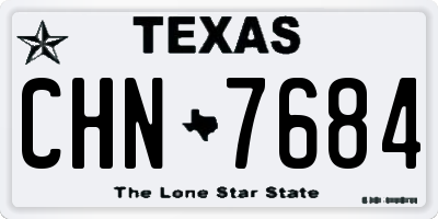 TX license plate CHN7684