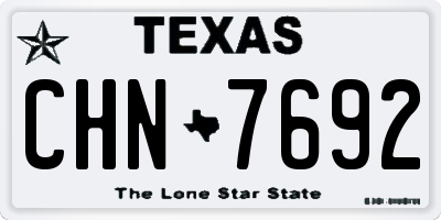 TX license plate CHN7692
