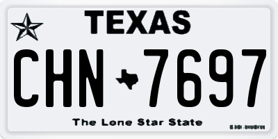 TX license plate CHN7697