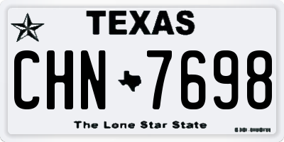 TX license plate CHN7698