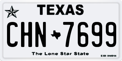 TX license plate CHN7699