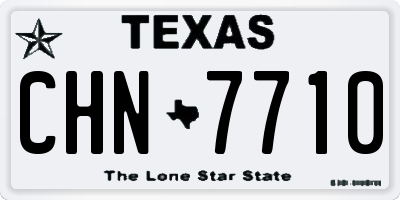 TX license plate CHN7710