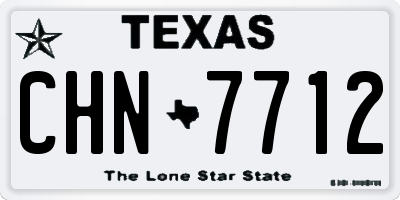 TX license plate CHN7712