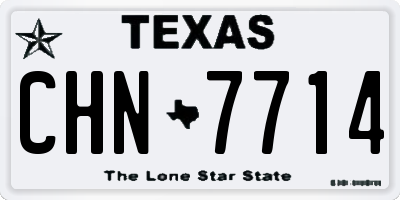 TX license plate CHN7714