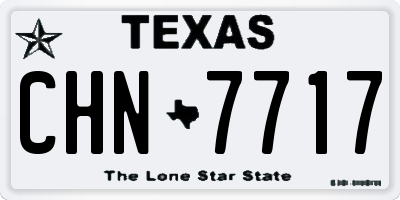 TX license plate CHN7717