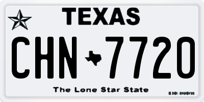 TX license plate CHN7720