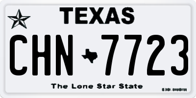 TX license plate CHN7723