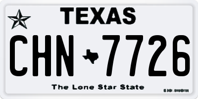 TX license plate CHN7726