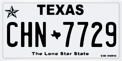 TX license plate CHN7729