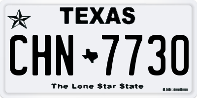 TX license plate CHN7730