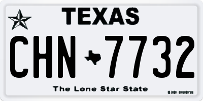 TX license plate CHN7732