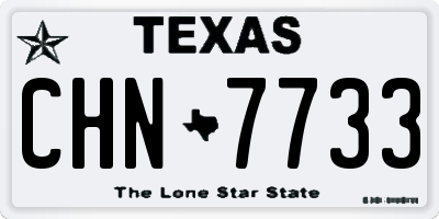 TX license plate CHN7733