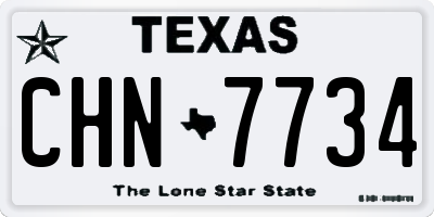 TX license plate CHN7734