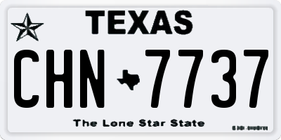 TX license plate CHN7737