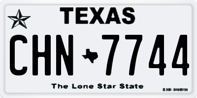 TX license plate CHN7744