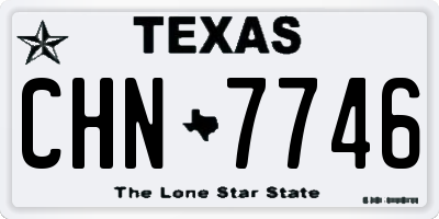 TX license plate CHN7746
