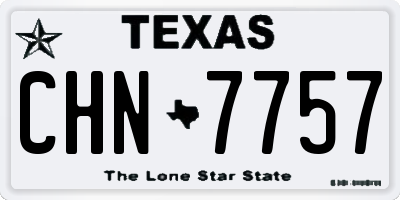 TX license plate CHN7757