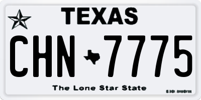 TX license plate CHN7775