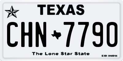 TX license plate CHN7790