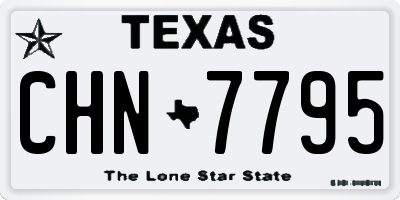 TX license plate CHN7795