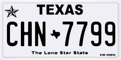 TX license plate CHN7799